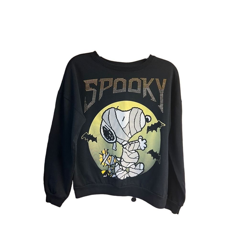 Peanuts Snoopy Spooky Lightweight Sweatshirt Sz S